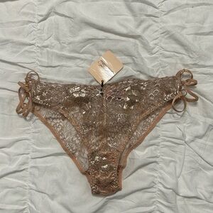 Agent Provocateur soirée Casella brief size 2 small NWT rose gold